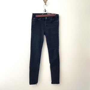 All Saints Skinny Jeans with zippers, 27/26